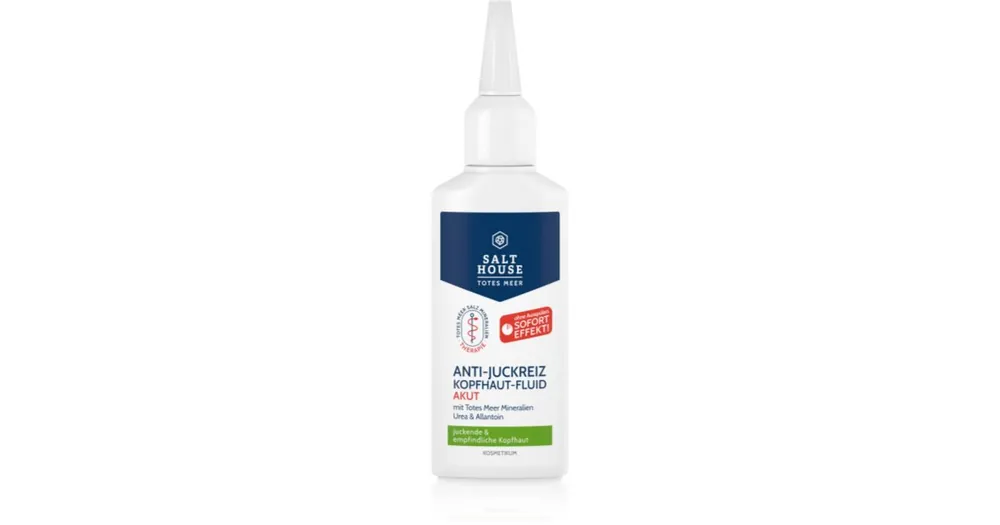 Olcsóbb Salt HouseDead Sea Therapy Anti-Itchy Scalp Fluid Acute fluid fejbőrre