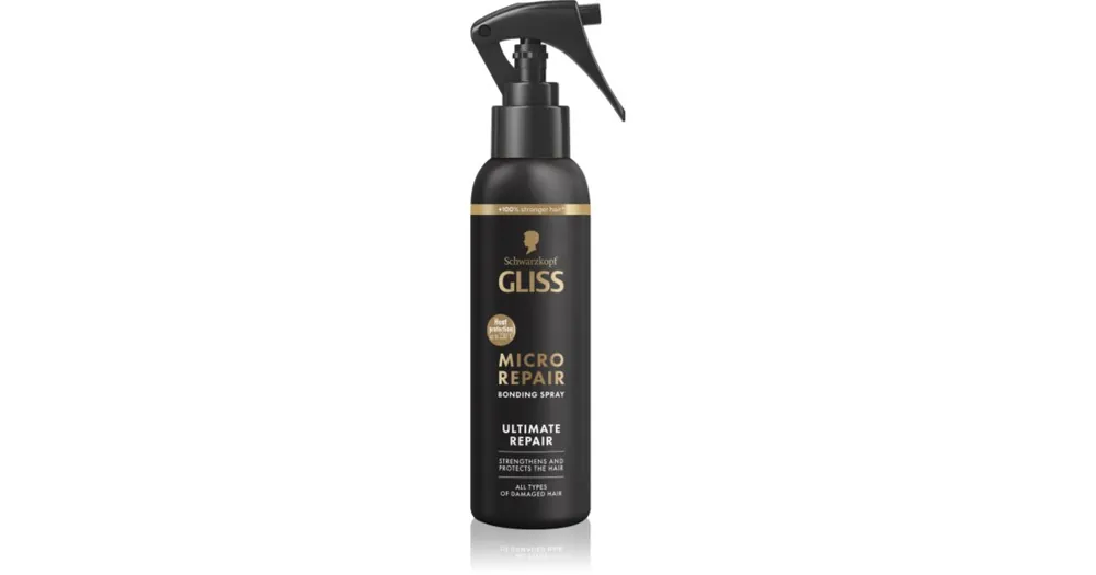Biztonságos vásárlás SchwarzkopfGliss Ultimate Repair hővédő spray hajra a károsult hajra