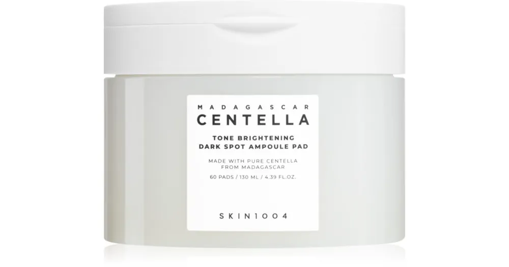 Újdonság SKIN1004Madagascar Centella Tone Brightening Dark Spot Ampoule Pad tonizáló párnák a sötét foltok ellen
