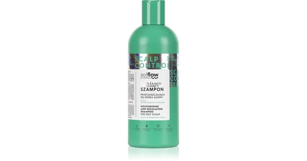 so!flowOily Scalp Moisturizing and Regulating Shampoo hidratáló sampon zsíros fejbőrre Vedd meg online
