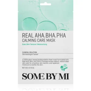 Expressz szállítás Some By MiClinical Solution AHA∙BHA∙PHA Calming Care Mask nyugtató hatású gézmaszk a problémás bőrre
