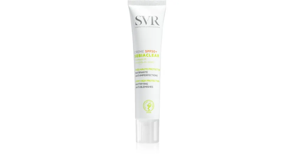 Legnépszerűbb SVRSebiaclear védő mattító arckrém SPF 50+