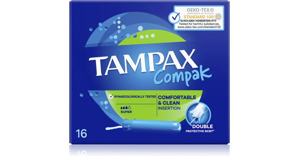 TampaxCompak Super tamponok applikátorral Prémium