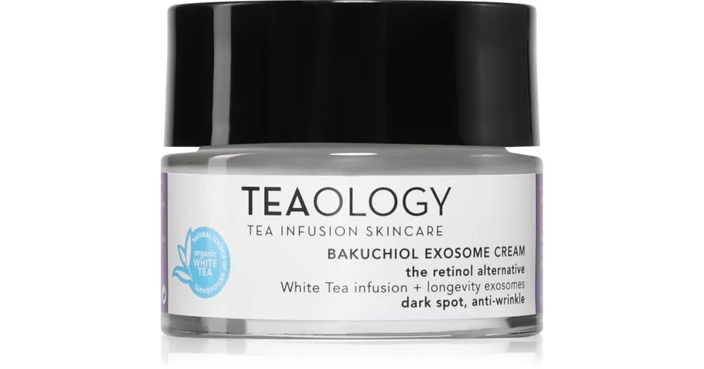 Ne maradj le TeaologyBakuchiol Infusion Exosome Cream hidratáló fiatalító krém a sötét foltok ellen