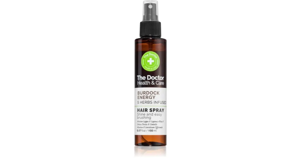 Alacsony ár The DoctorBurdock Energy 5 Herbs Infused leöblítést nem igénylő spray hajra