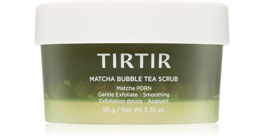 Kihagyhatatlan ajánlat TIRTIRMatcha Bubble Tea Scrub finoman tisztító peeling nyugtató hatással
