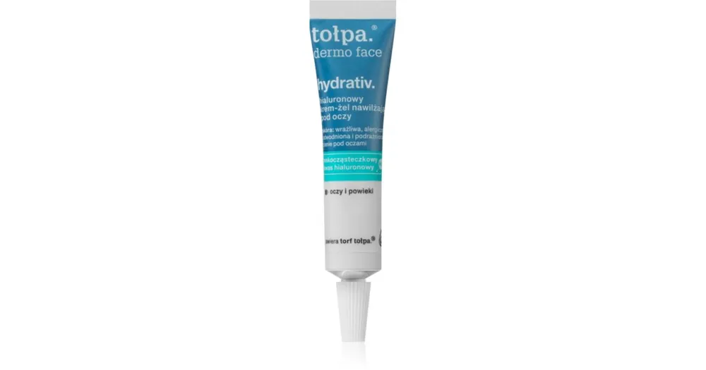 Bestseller TołpaDermo Face Hydrativ szemkörnyékápoló krém-gél a szem alatti sötét karikákra