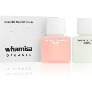 Árcsökkenés WHAMISAOrganic Flowers Renewal Miniature Kit ajándékszett a tökéletes bőrért