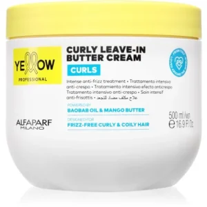 Rendeld meg most Yellow ProfessionalCurls Curly Leave-in Cream öblítést nem igénylő krém göndör hajra