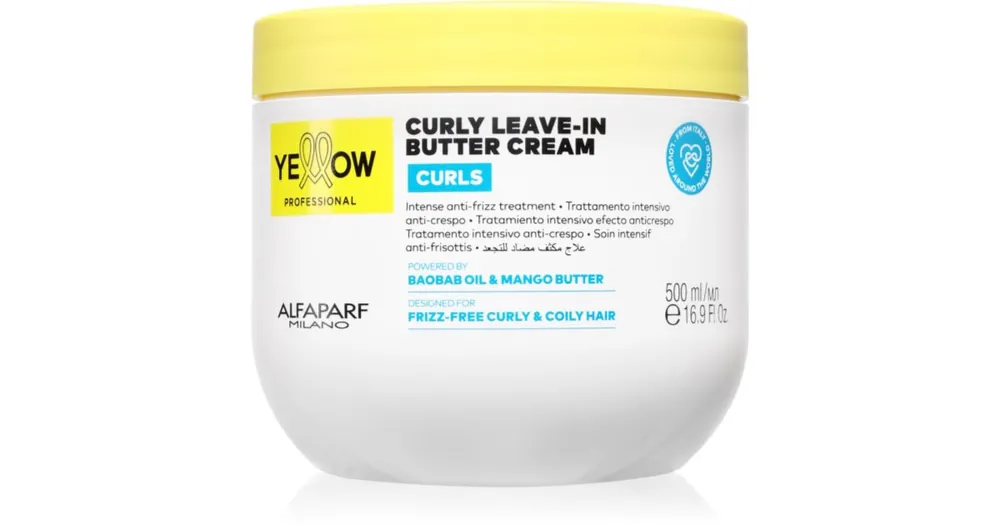 Rendeld meg most Yellow ProfessionalCurls Curly Leave-in Cream öblítést nem igénylő krém göndör hajra
