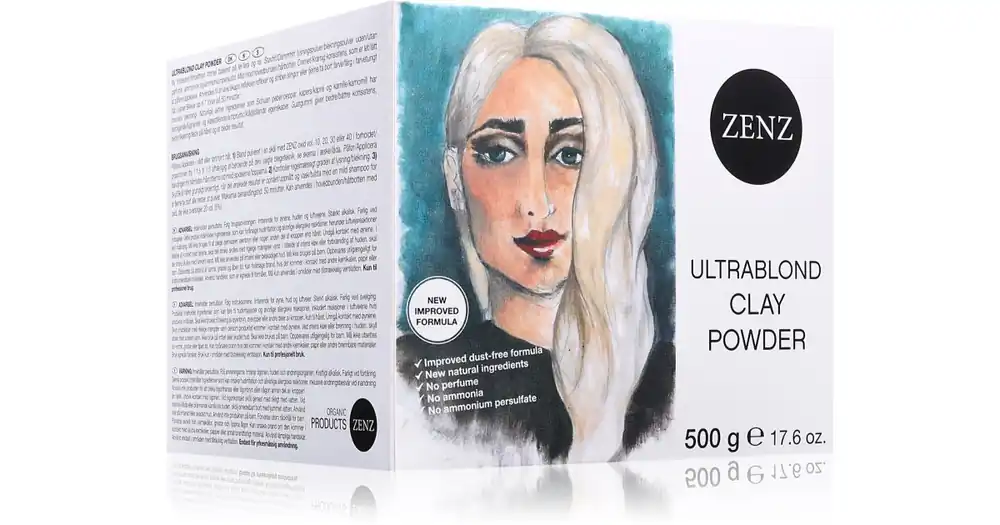 Szezonális akció ZENZ OrganicUltrablond Clay Powder élénkítő púder ammónia nélkül