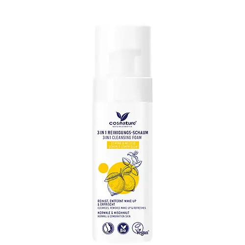 Cosnature Citrom és citromfű 3 in 1 arclemosó hab 150 ml Akció