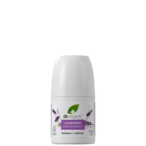 Újdonság Dr. Organic Levendula Alumíniummentes golyós dezodor 50 ml