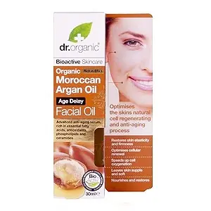 Különleges ajánlat Dr. Organic Marokkói Argánolaj Öregedésgátló arcápoló olaj 30 ml