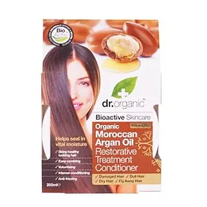 Olcsóbb Dr. Organic Marokkói Argánolaj Regeneráló hajpakolás 200 ml