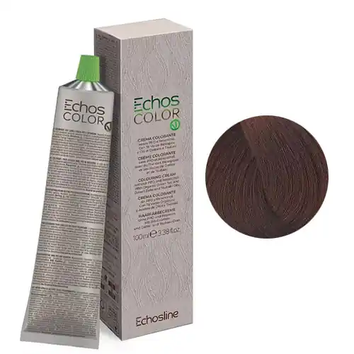 Azonnal elérhető Echosline Echos Color - Pure Copper PPD- és rezorcin mentes krémhajfesték 100 ml - 6.4 - Copper Dark Blonde