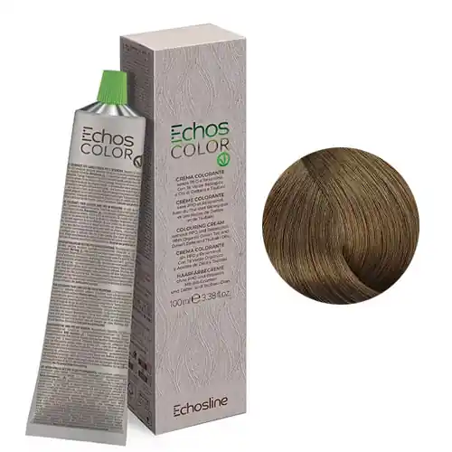 Nézd meg most Echosline Echos Color - Pure Naturals PPD- és rezorcin mentes krémhajfesték 100 ml - 7.0 - Medium Blonde