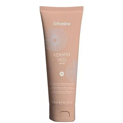 Gyors szállítás Echosline Keratin Veg Intenzív hajszerkezet-újjáépítő pakolás 300 ml