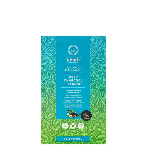 Khadi Deep Charcoal Cleanse Ayurvédikus hajpakolás 50 g Biztonságos fizetés