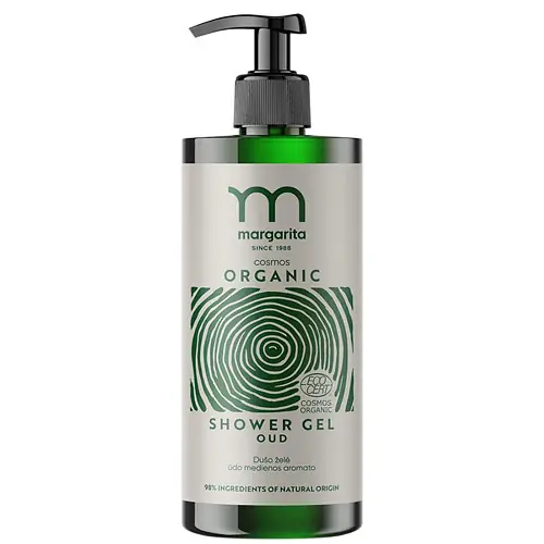 Biztonságos vásárlás Margarita Cosmos Organic Tusfürdő oud illattal 400 ml
