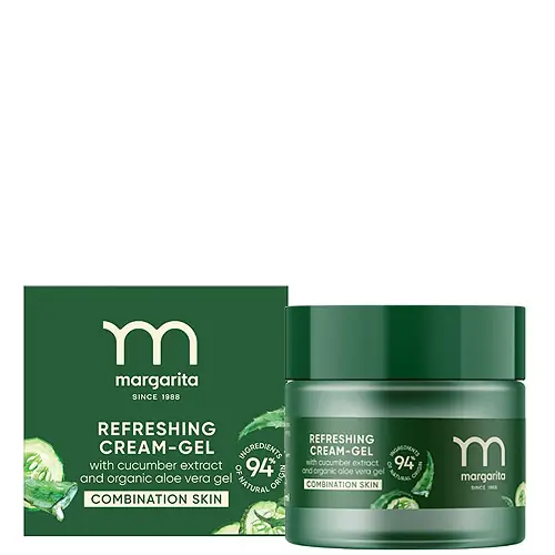 Kedvezmény Margarita Uborkakivonatos és aloe vera géles Frissítő gél-krém 50 ml