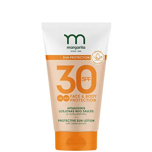 Margarita Sun Protection Napvédő krém sárgarépa-kivonattal 150 ml - SPF30 Gyors kiszállítás