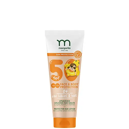 Margarita Sun Protection Napvédő krém uborka-kivonattal babáknak 50 ml - SPF50 Olcsó