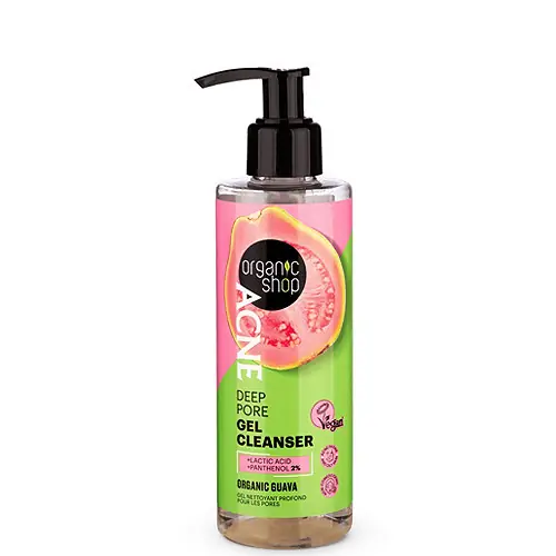 Kedvezmény Organic Shop ACNE Pórustisztító gél bio guavával 200 ml