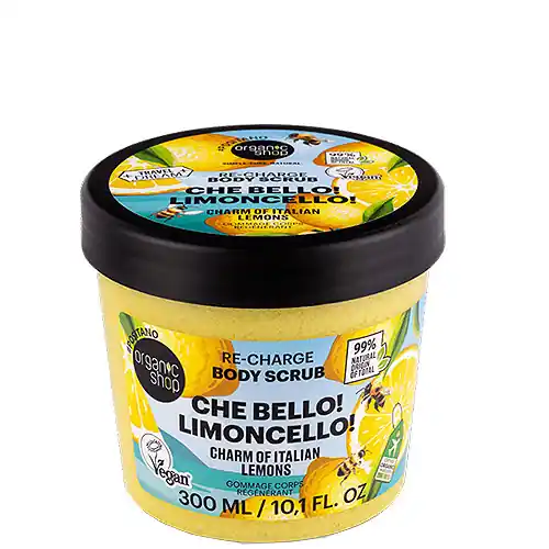 Expressz kézbesítés Organic Shop Che Bello! Limoncello! Energetizáló testradír olasz citrommal 300 ml