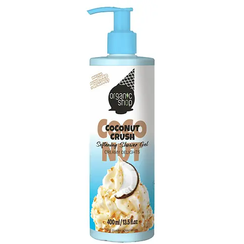 Szuper akció Organic Shop Coconut Crush Puhító tusfürdő 400 ml