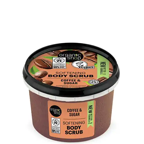 Ne maradj le Organic Shop Kávé és cukor Bőrpuhító testradír 250 ml