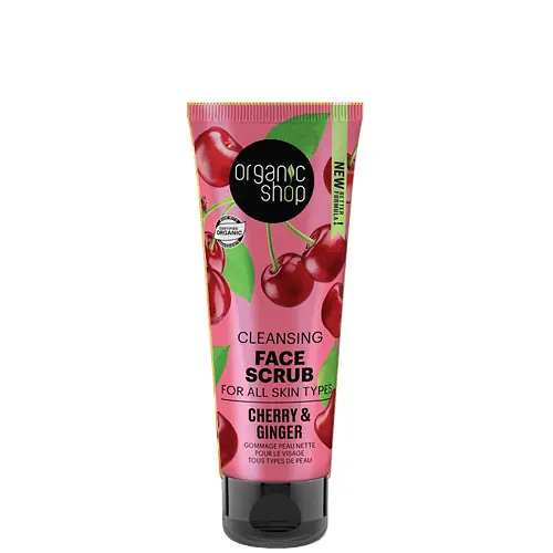 Prémium Organic Shop Meggy és gyömbér Tisztító arcradír 75 ml