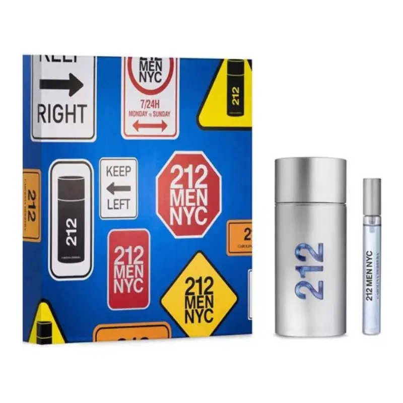 Kedvezmény Carolina Herrera 212 men NYC férfi parfüm szett (eau de toilette) Edt 100+10ml