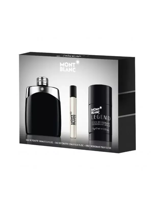 Mont Blanc Legend férfi parfüm szett (eau de toilette) Edt 100ml+Tusfürdő+Edt 7,5ml Azonnali szállítás