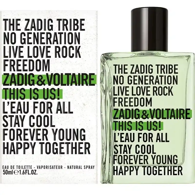 Kedvezmény Zadig & Voltaire This is Us! L‘eau for all unisex parfüm (eau de toilette) Edt 50ml